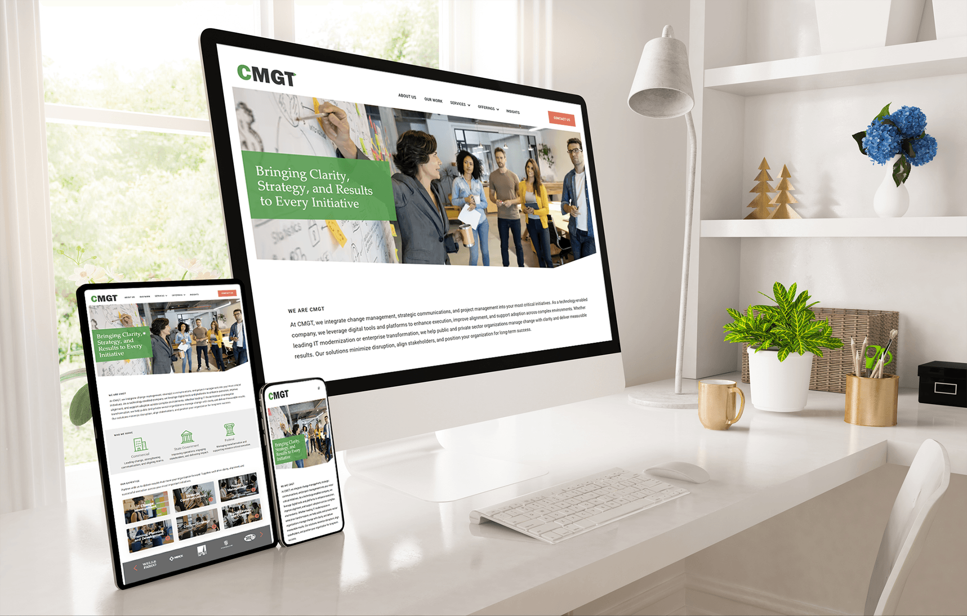 CMGT Site Computer, tablet and phone Mock Up
